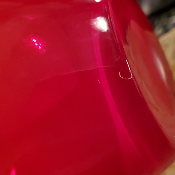 Zabkowice red glass vase - Picture 14 of 14